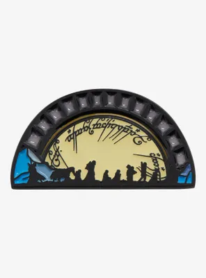 The Lord of the Rings Group Portrait Arch Glow-in-the-Dark Enamel Pin - BoxLunch Exclusive