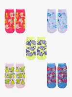 Axolotl Fruit No-Show Socks 5 Pair