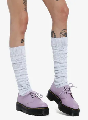 White Slouchy Knee-High Socks