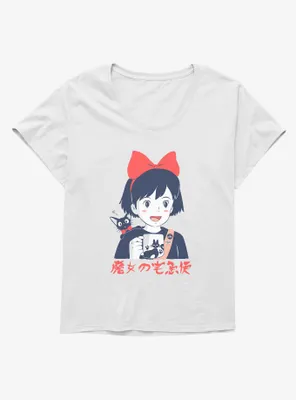 Studio Ghibli Kiki's Delivery Service Retro Portrait Girls T-Shirt Plus