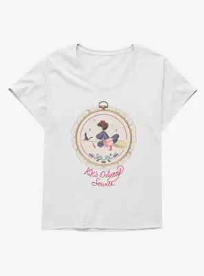Studio Ghibli Kiki's Delivery Service Sewing Patch Girls T-Shirt Plus