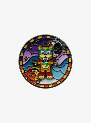 Five Nights at Freddy's: Security Breach Glamrock Freddy Spinning Enamel Pin - BoxLunch Exclusive