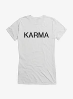 Karma Text Girls T-Shirt