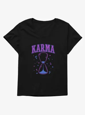 Karma Hourglass Womens T-Shirt Plus