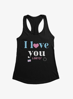 Pride I Love You Transgender Flag Girls Tank