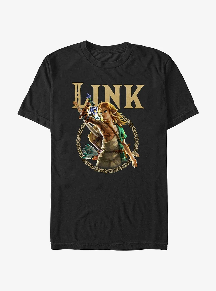 The Legend Of Zelda Tears Kingdom Link Badge T-Shirt