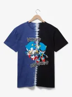 Sonic the Hedgehog Split Tie-Dye Metal vs T-Shirt - BoxLunch Exclusive