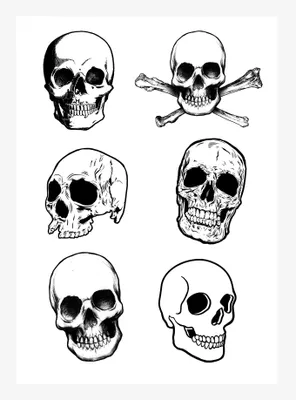 Skulls Kiss-Cut Sticker Sheet