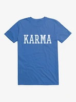 Karma Collegiate Text T-Shirt