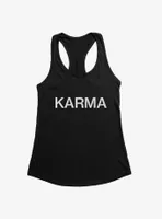 Karma Text Womens Tank Top