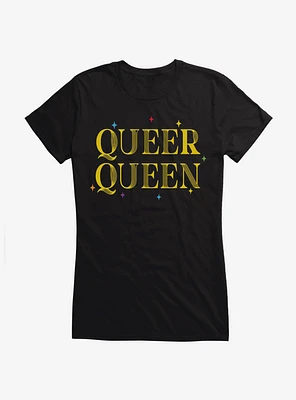 Pride Queer Queen Sparkle Girls T-Shirt