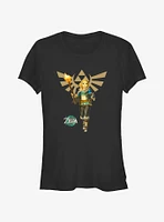 The Legend Of Zelda Tears Kingdom Hyrule Crest Girls T-Shirt