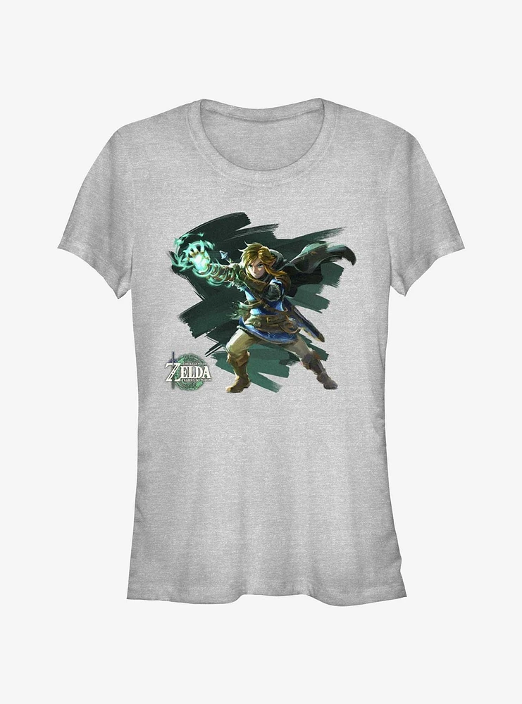 The Legend Of Zelda Tears Kingdom Power Link Stance Girls T-Shirt