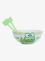 Keroppi Kawaii Milk Ceramic Bowl With Color-Changing Spoon