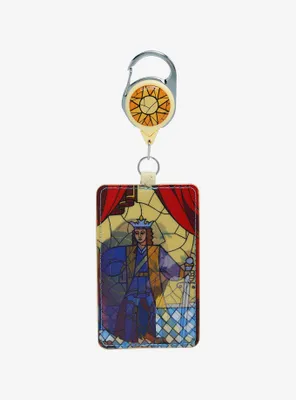 Loungefly Disney Beauty and the Beast Lenticular Retractable Lanyard