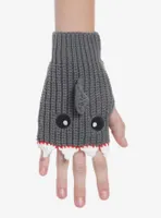 Shark Crochet Fingerless Gloves