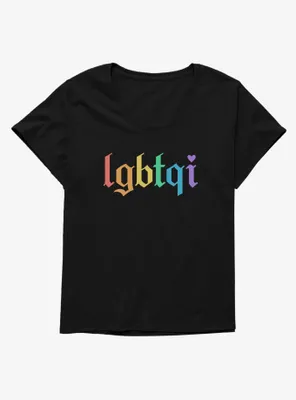 Pride LGBTQI Rainbow Womens T-Shirt Plus