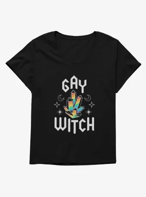 Pride Rainbow Crystals Womens T-Shirt Plus