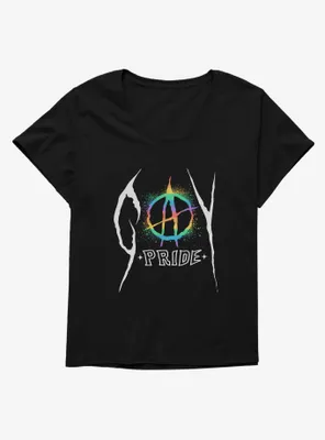 Pride Anarchy Womens T-Shirt Plus