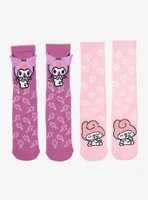 My Melody & Kuromi Crew Socks 2 Pair