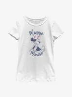 Disney Minnie Mouse Sitting Youth Girls T-Shirt