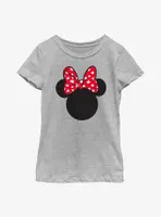 Disney Minnie Mouse Maple Leaf Ears Youth Girls T-Shirt