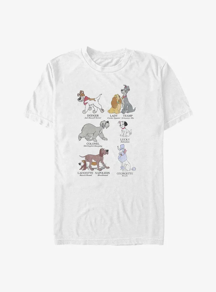 Disney Channel Dog Breeds Big & Tall T-Shirt