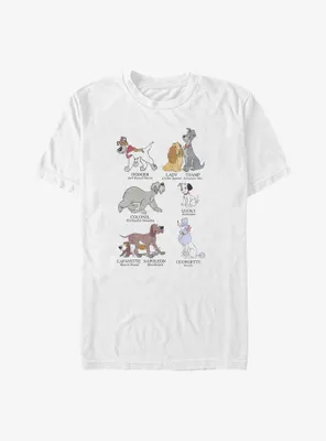 Disney Channel Dog Breeds Big & Tall T-Shirt