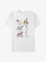 Disney Channel Dog Breeds Big & Tall T-Shirt