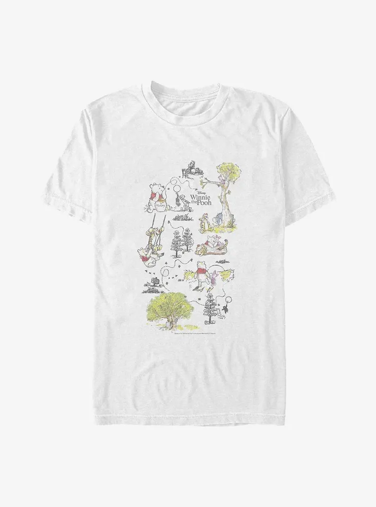 Disney Winnie The Pooh Adventures Big & Tall T-Shirt