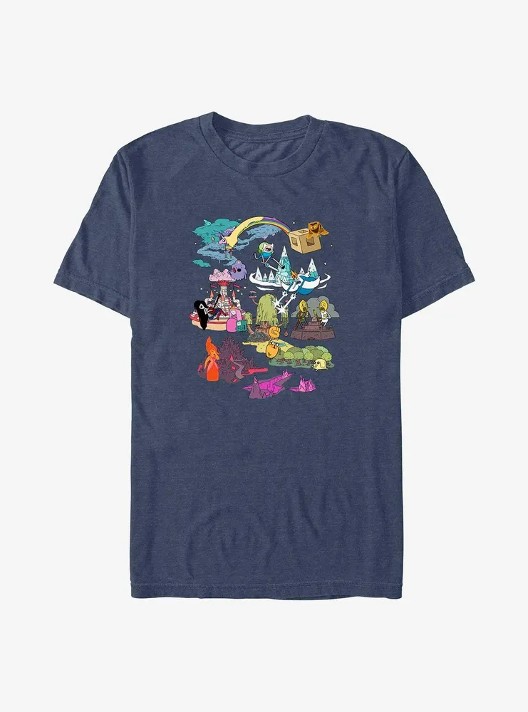 Adventure Time Land Of Ooo Big & Tall T-Shirt