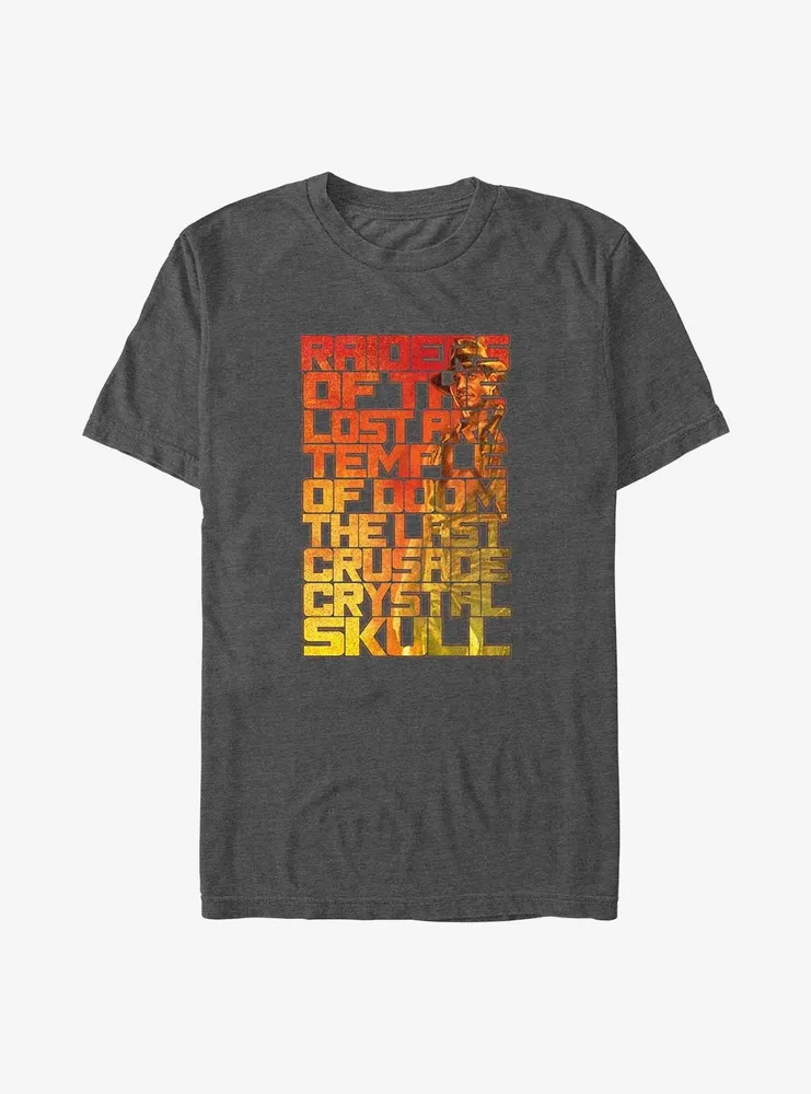 Indiana Jones Movie List Big & Tall T-Shirt