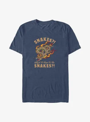 Indiana Jones Why'd It Have To Be Snakes Big & Tall T-Shirt