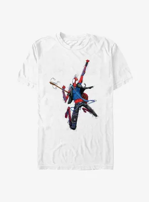 Marvel Spider-Man: Across The Spider-Verse Spider-Punk Pose Big & Tall T-Shirt