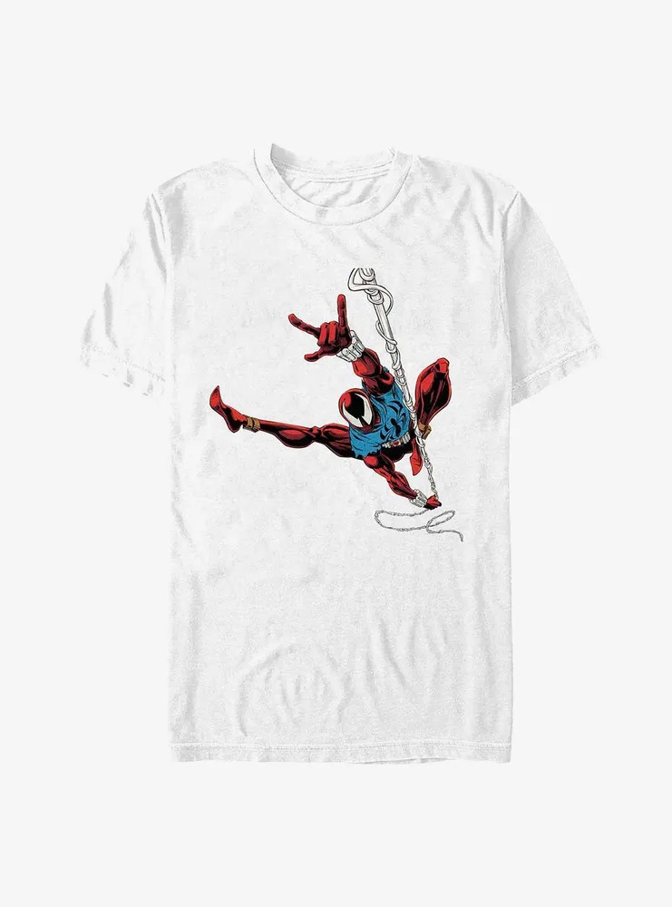 Marvel Spider-Man: Across The Spider-Verse Scarlet Spider Pose Big & Tall T-Shirt