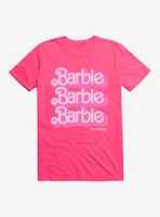 Barbie The Movie Text Stack T-Shirt