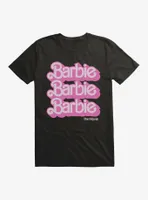 Barbie The Movie Text Stack T-Shirt