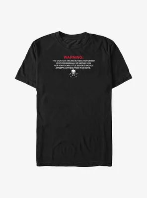 Jackass Warning Label Big & Tall T-Shirt