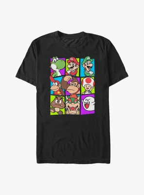 Nintendo Mushroom Cast Big & Tall T-Shirt