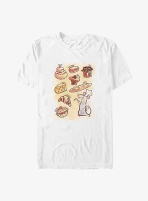 Disney Pixar Ratatouille Watercolor Pastries Big & Tall T-Shirt