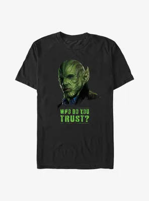 Marvel Secret Invasion Skrull Who Do You Trust Poster Big & Tall T-Shirt