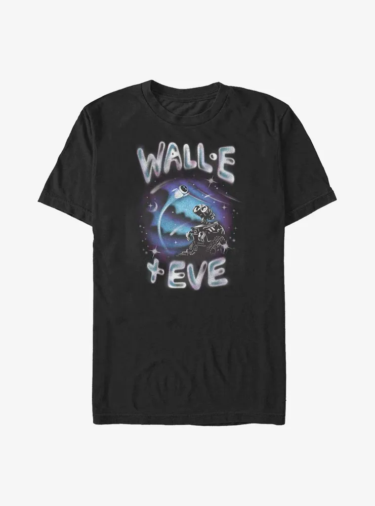 Disney Pixar Wall-E Airbrush And Eve Big & Tall T-Shirt