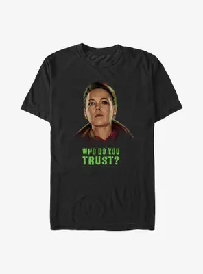Marvel Secret Invasion Special Agent Sonya Falsworth Who Do You Trust Poster Big & Tall T-Shirt