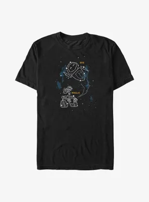 Disney Pixar Wall-E Eve and Constellations Big & Tall T-Shirt