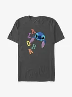 Disney Lilo & Stitch Aloha Colorful Letters T-Shirt