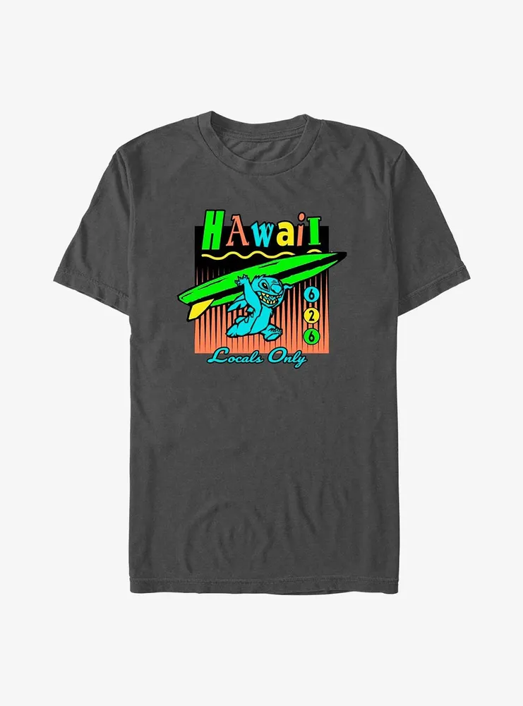 Disney Lilo & Stitch Surf Run Locals Only T-Shirt