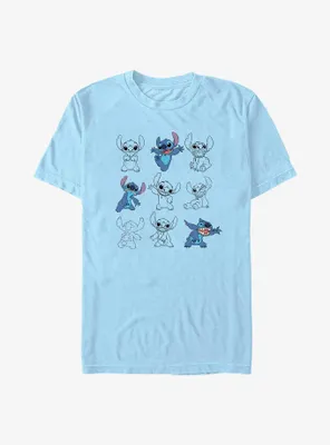 Disney Lilo & Stitch Multi Poses T-Shirt