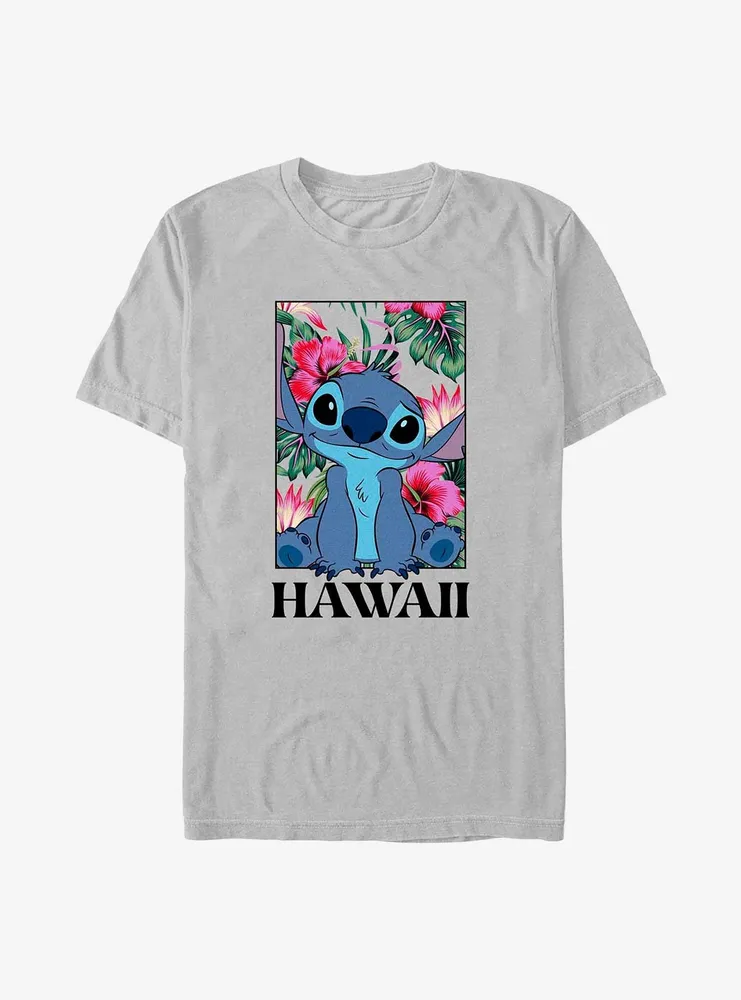 Disney Lilo & Stitch Floral Frame Hawaii T-Shirt