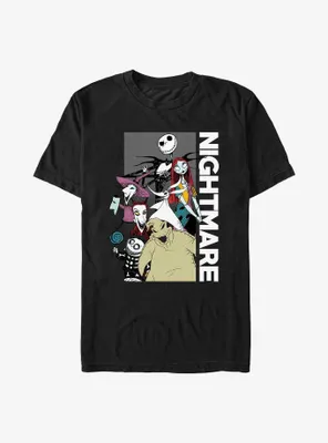 Disney The Nightmare Before Christmas Group Stacked Portrait T-Shirt
