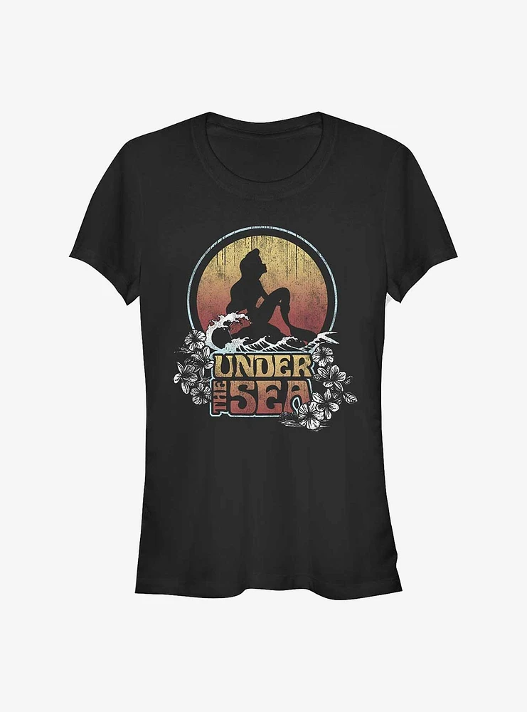 Disney The Little Mermaid Under Sunset Girls T-Shirt